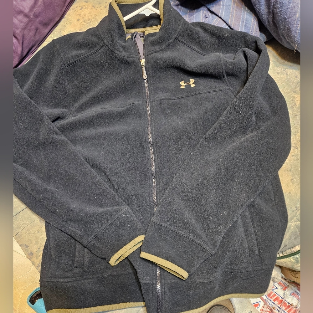 Mens Under Armour Full Zip Fleece Sweater